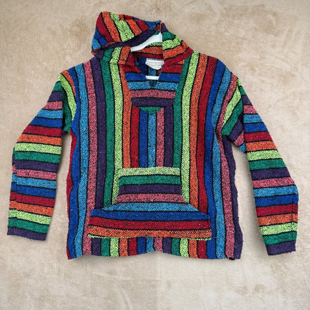 Multicolor Striped Men's Hoodie